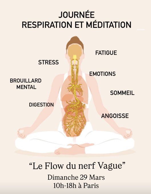 Atelier "le flow du nerf Vague" Dimanche 29 Mars 10h-18h à Paris